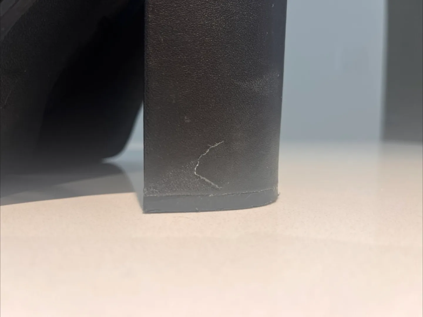 Steve Madden Black Leather Platform Heel Boots, Size 8 image indicator(4)