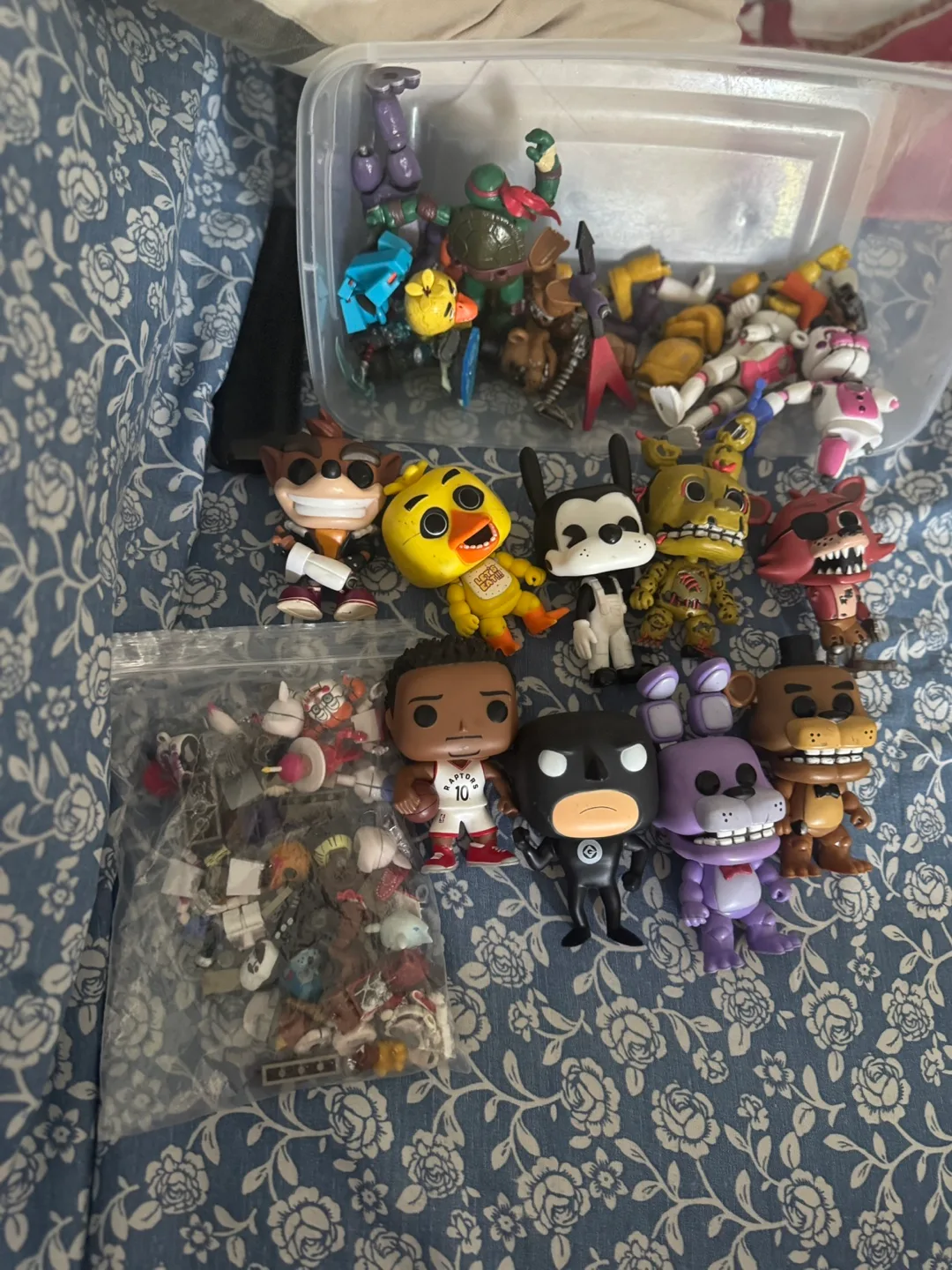 Mixed Lot of Funko Pops and  FNAF Action Figures thumbnail