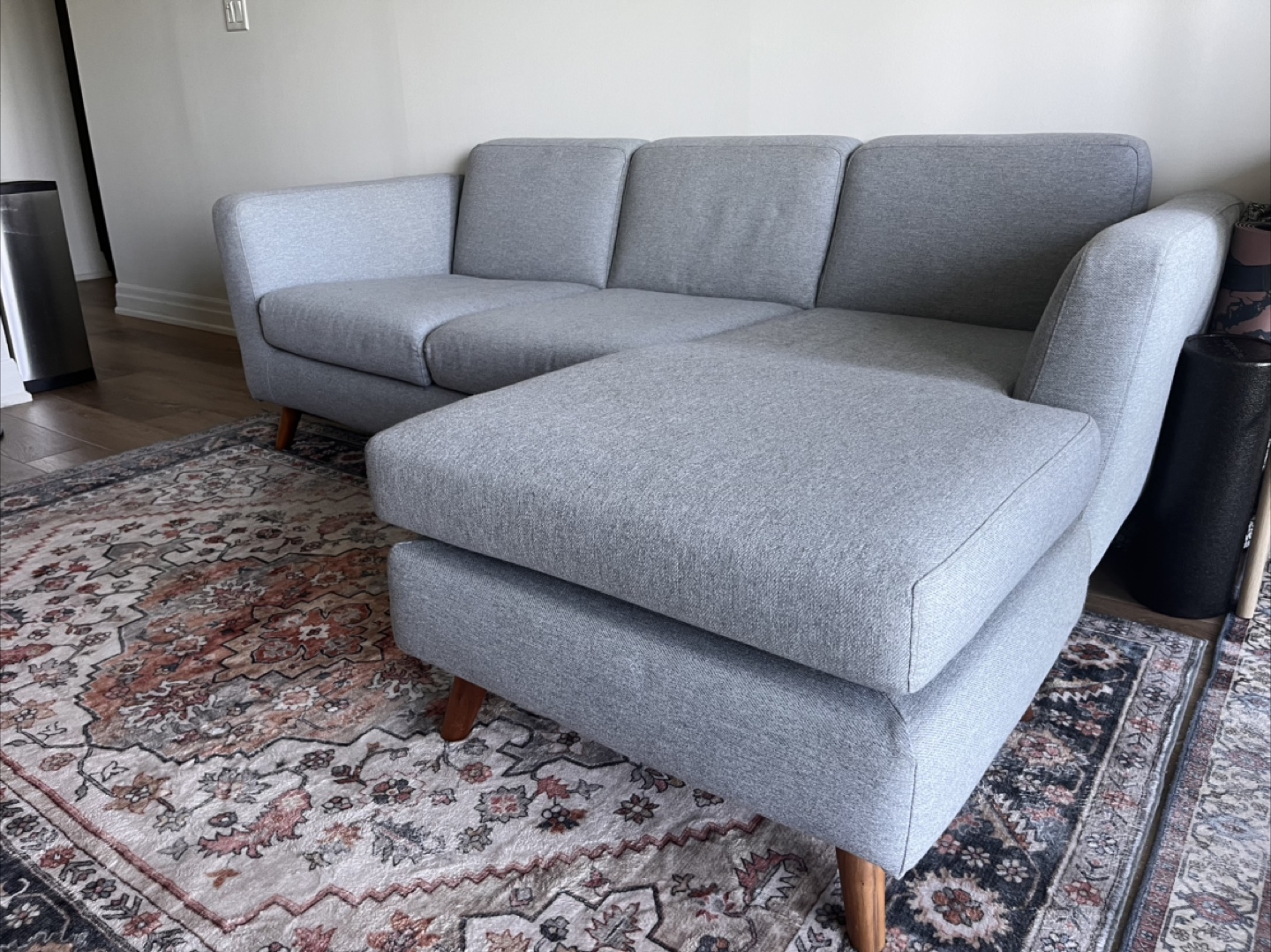 Structube Arnold Grey Sectional Sofa