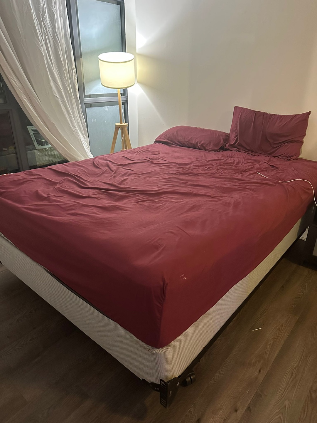 Queen Size Bed Frame with mattress - photo 2