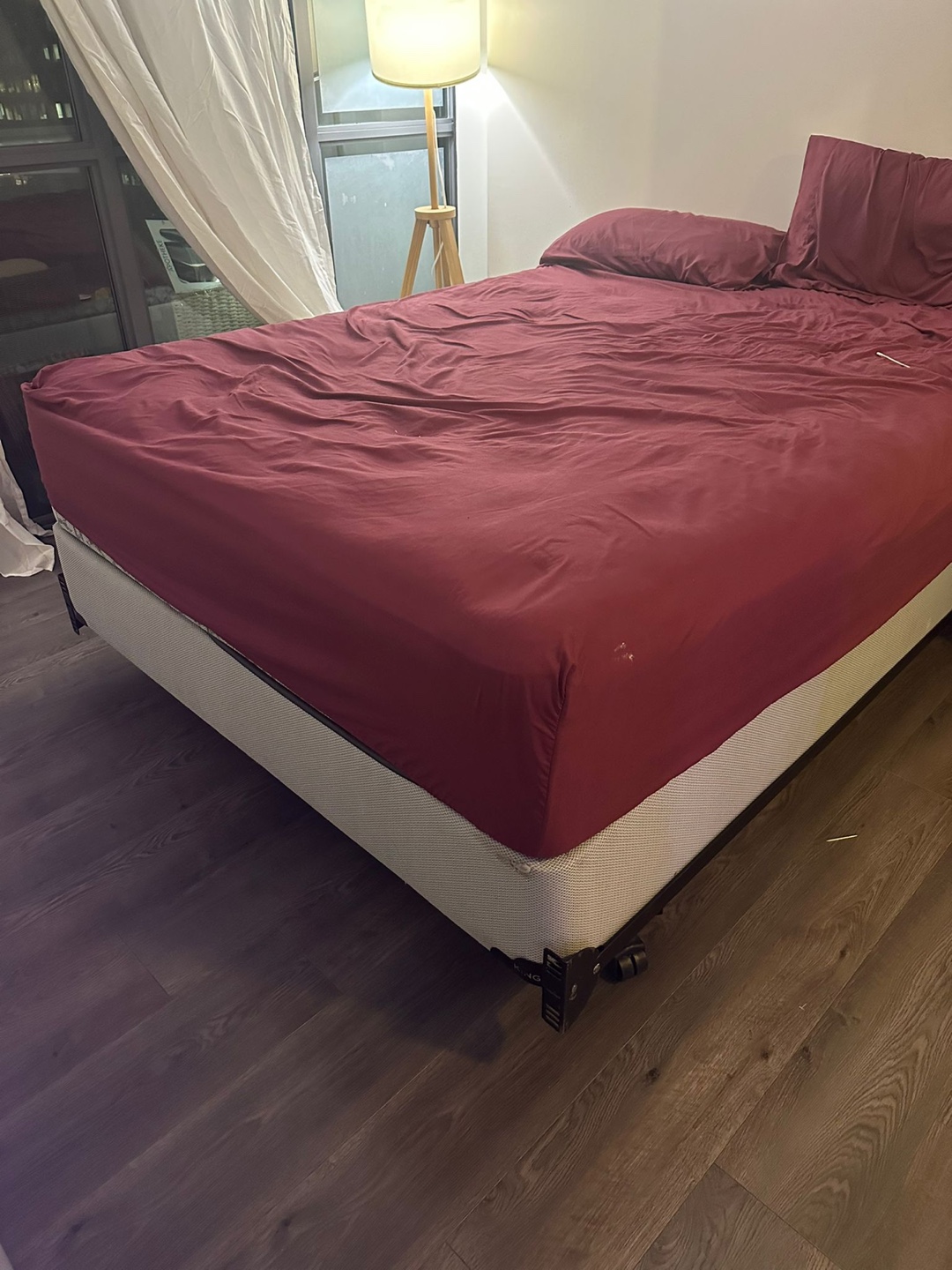 Queen Size Bed Frame with mattress