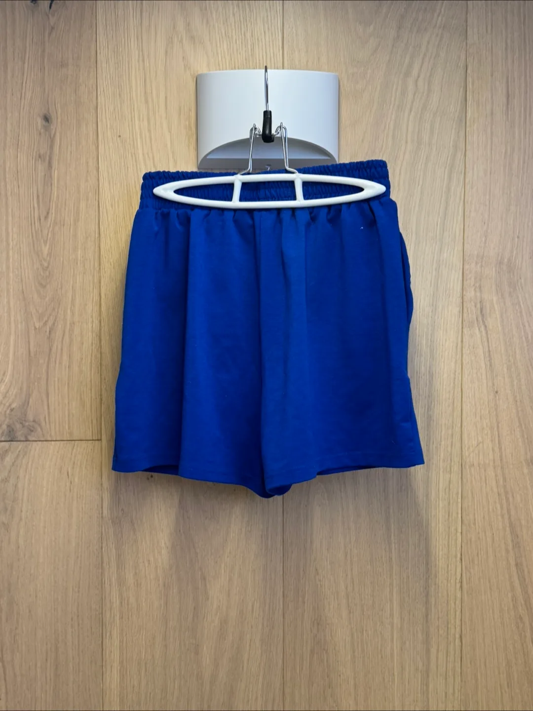 Blue Knit Shorts SHEIN thumbnail