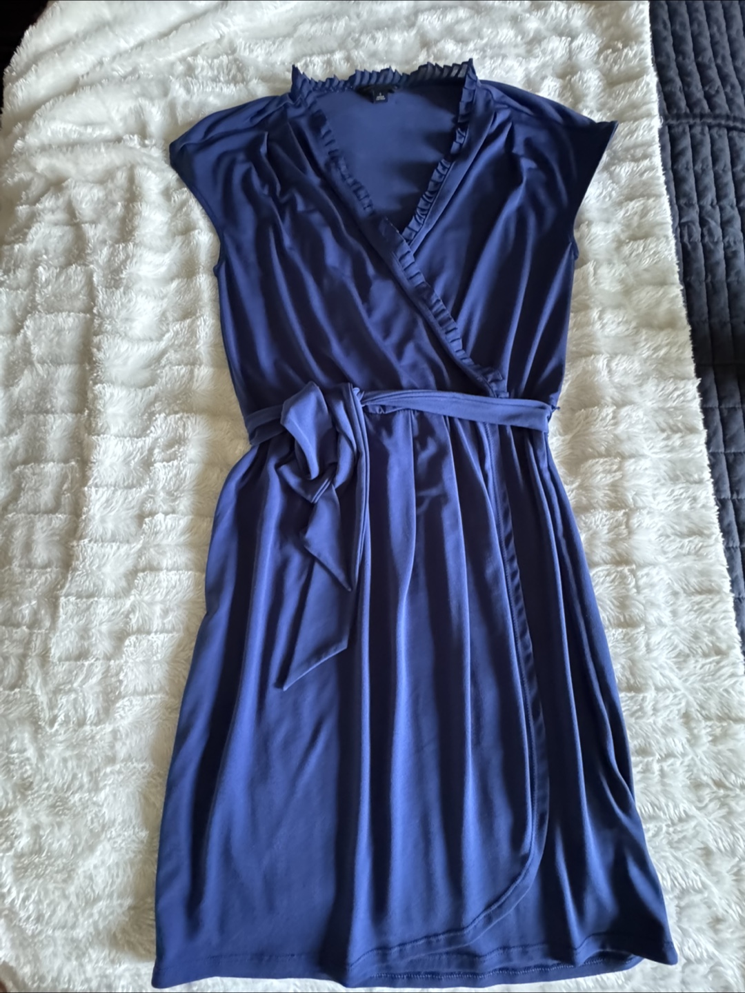 Banana Republic Blue Wrap Dress - Size S
