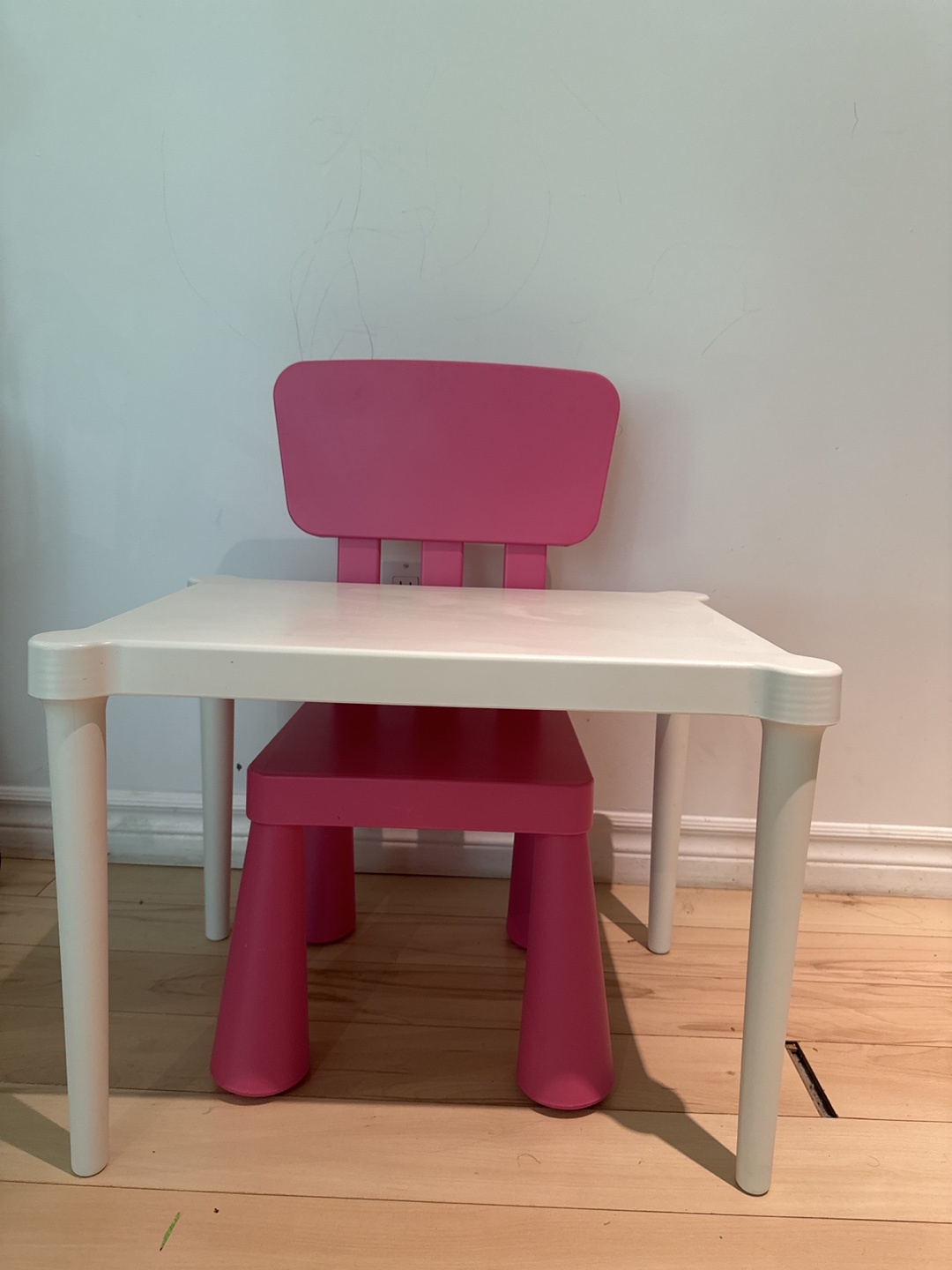 IKEA Lätt Children's Table with Pink Chair