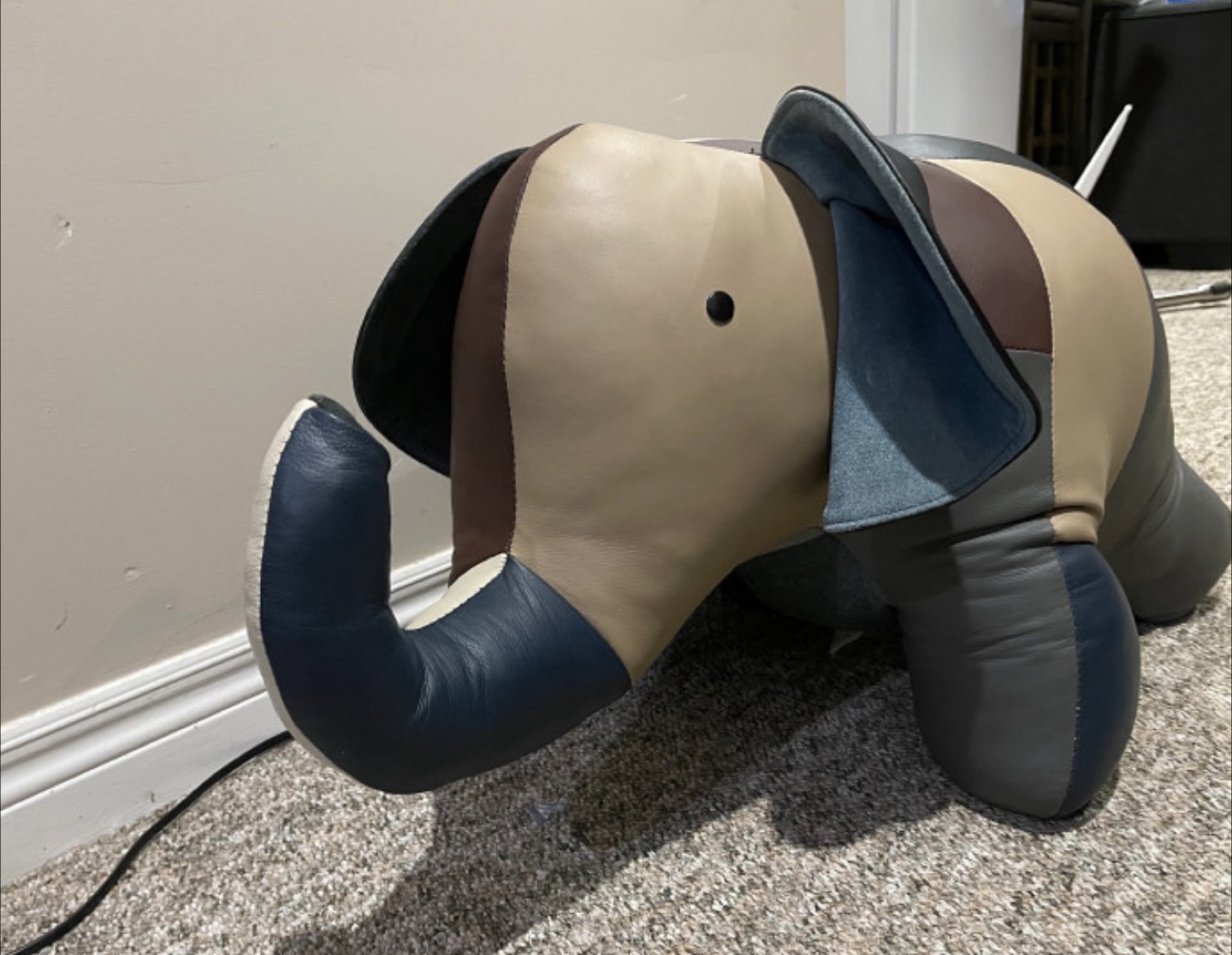Jonathan Adler Leather Elephant