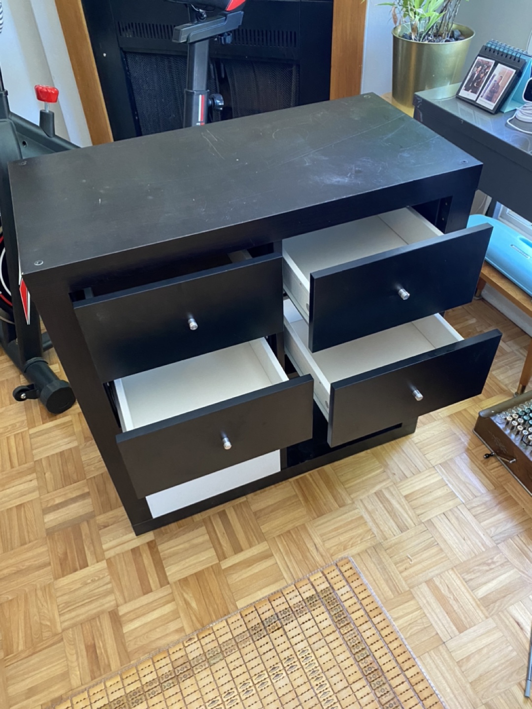Black & White Storage Cabinet - photo 2