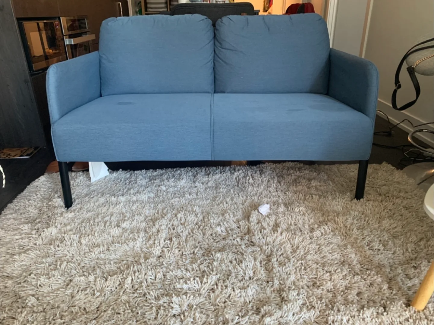Blue Loveseat Sofa thumbnail