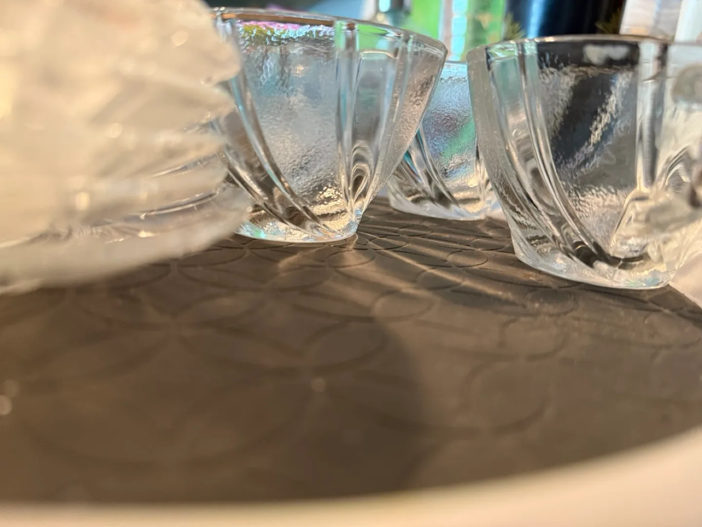 12 pieces Glass Dessert 6 Bowls and 6 Plates Set thumbnail