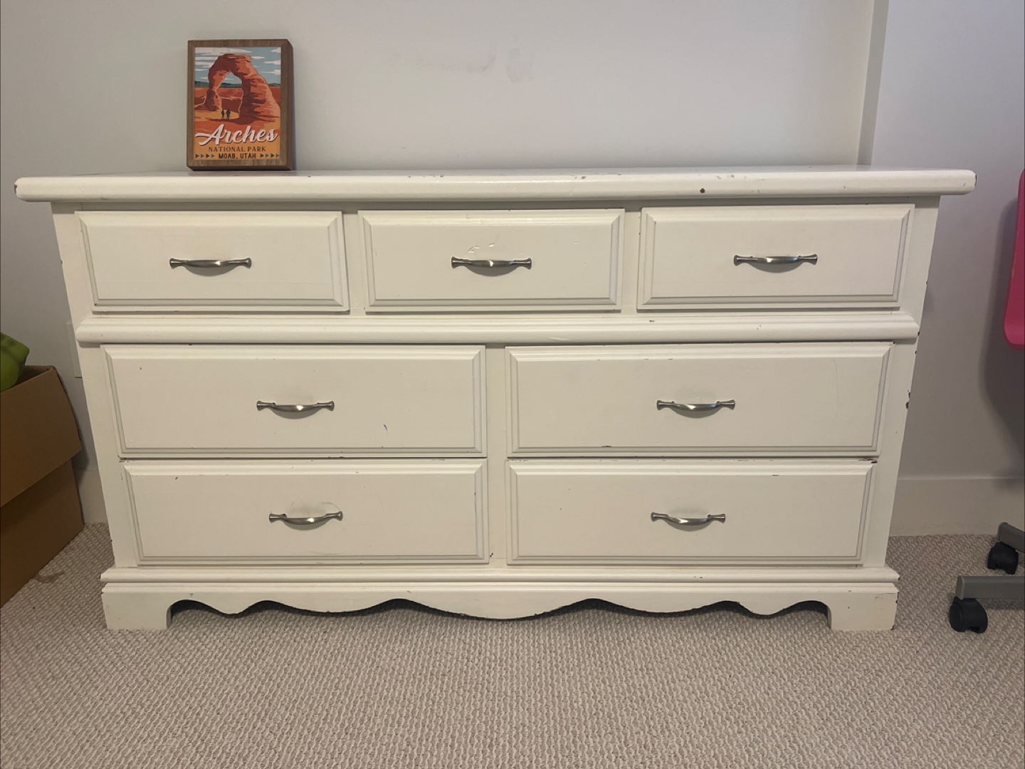White 7-Drawer Dresser
