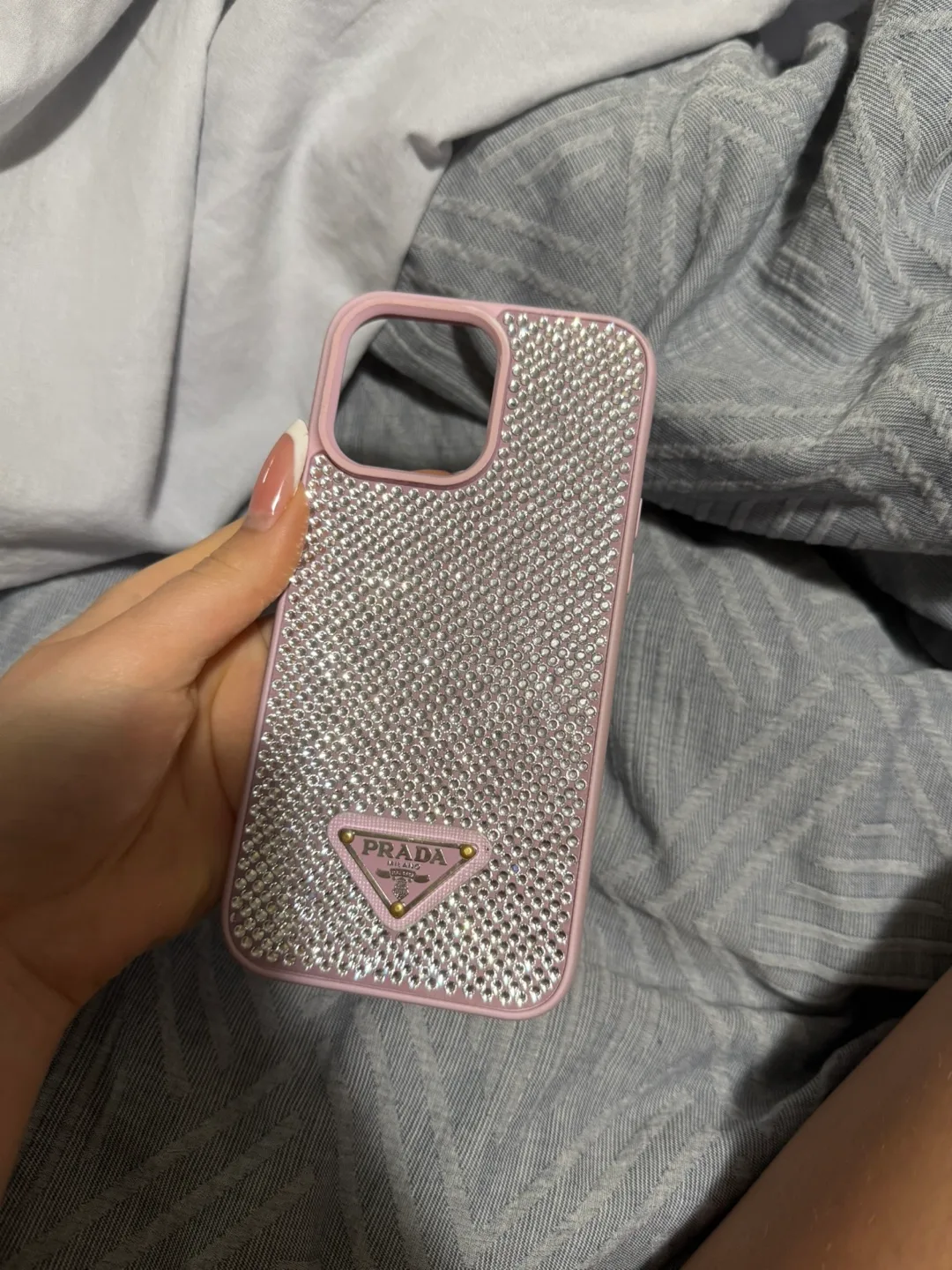 Prada Pink Rhinestone iPhone Case thumbnail