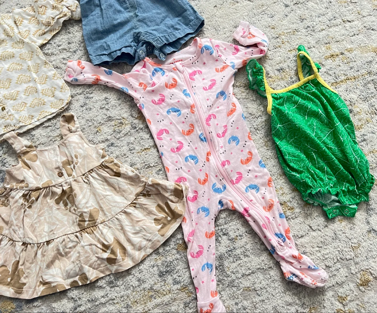 Baby Clothing Lot – 7 Gently Used Assorted Outfits image indicator(5)