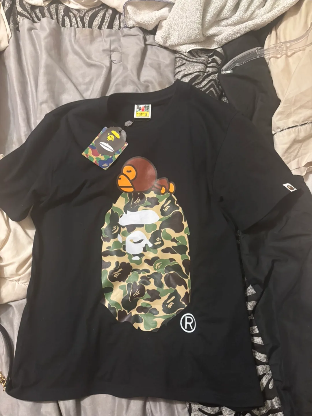 A Bathing Ape (BAPE) Black T-Shirt - Size M thumbnail