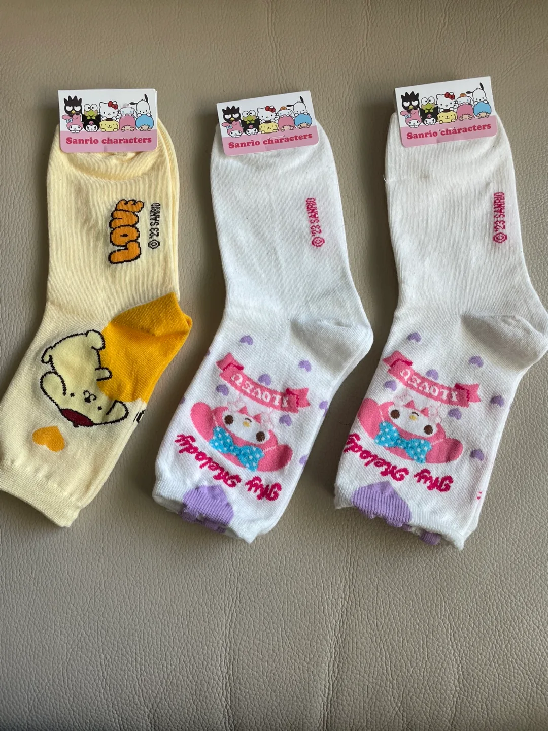 Sanrio Characters Socks - New with Tags! Bundle of 3 pairs thumbnail