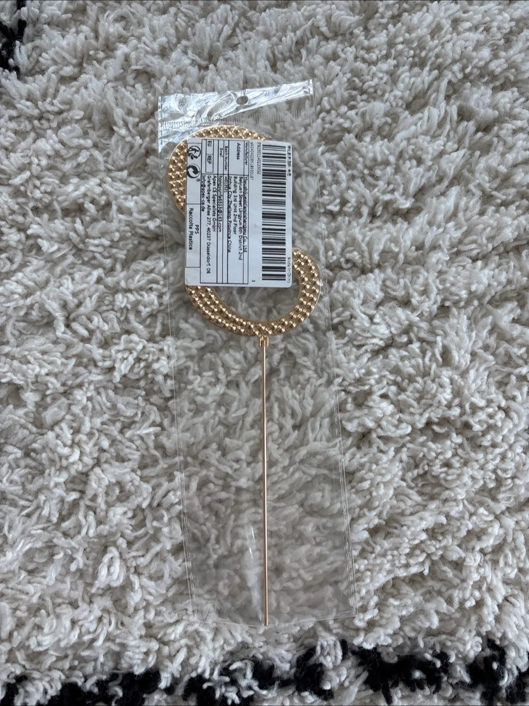 Gold Number 3 Cake Topper - New image indicator(2)