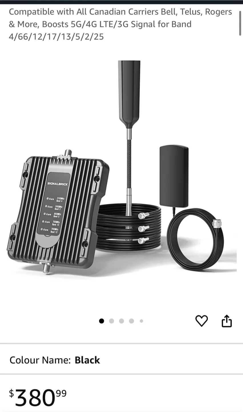 SignalBrick Cell Phone signal Booster - Black image indicator(2)