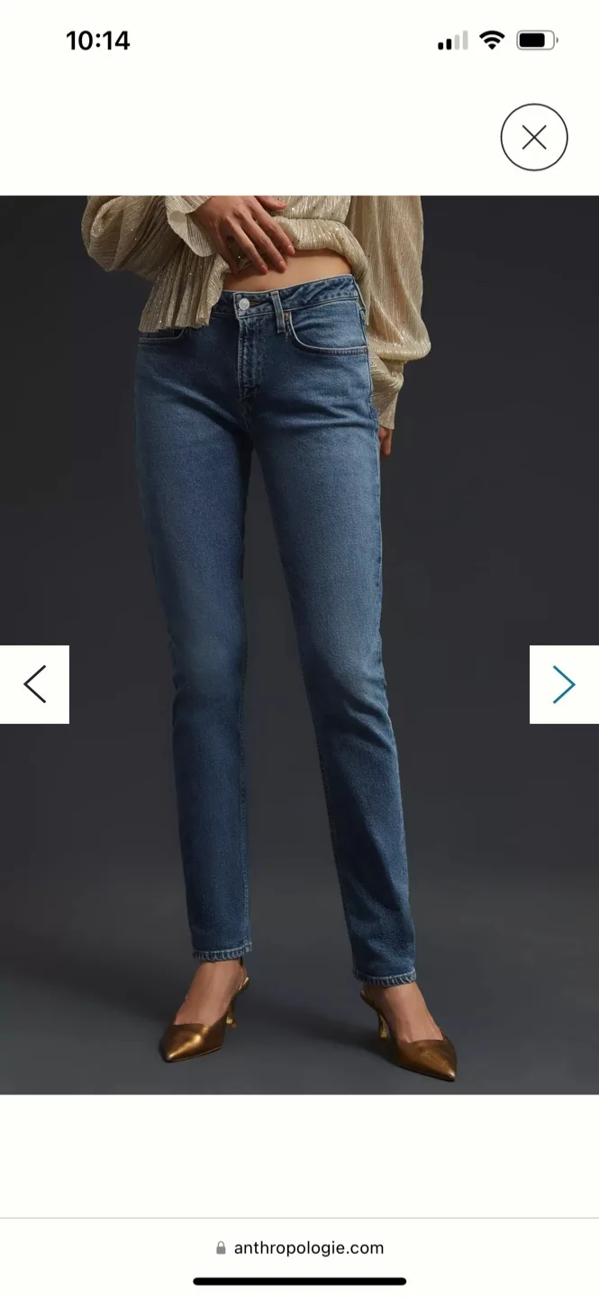 AGOLDE Devon Low-Rise Straight Jeans, Size 27 thumbnail
