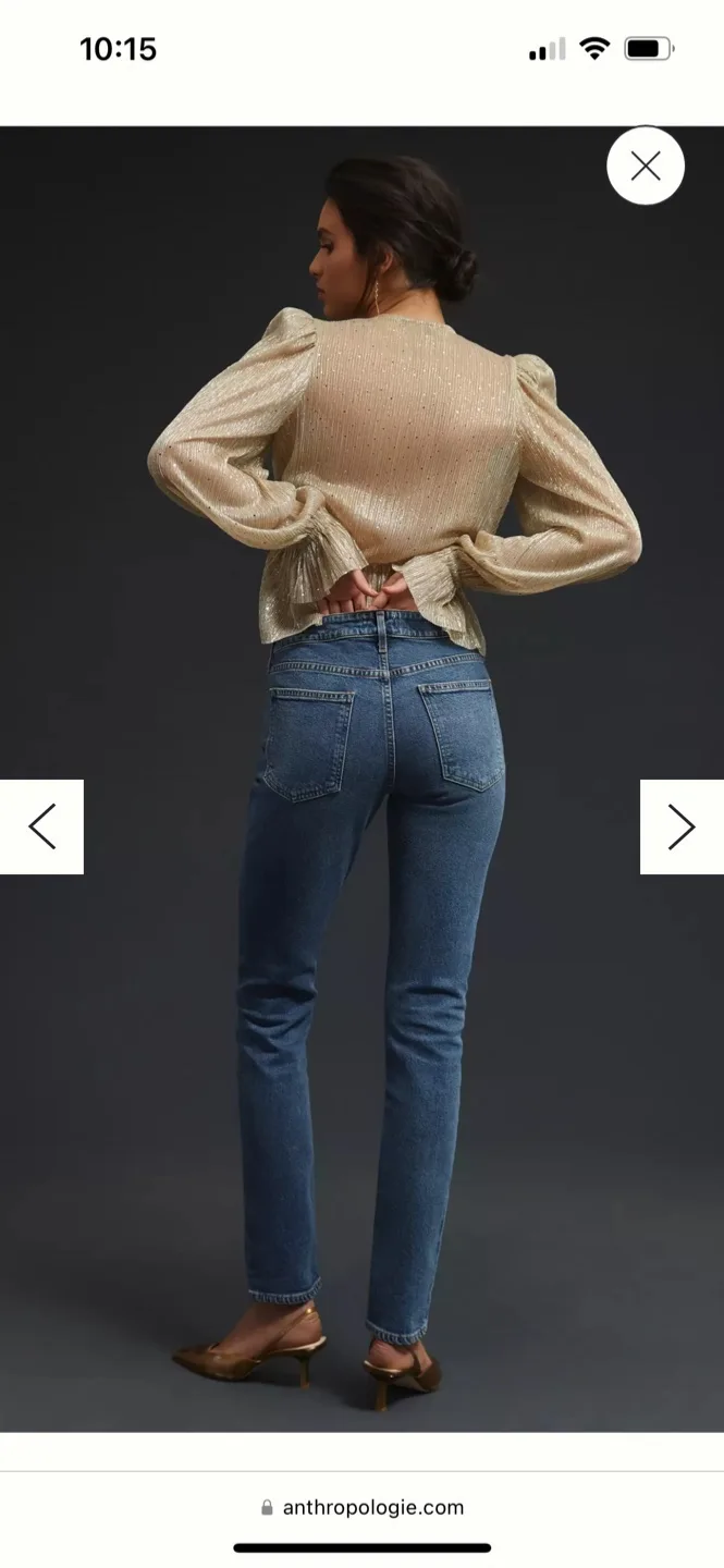 AGOLDE Devon Low-Rise Straight Jeans, Size 27 image indicator(3)