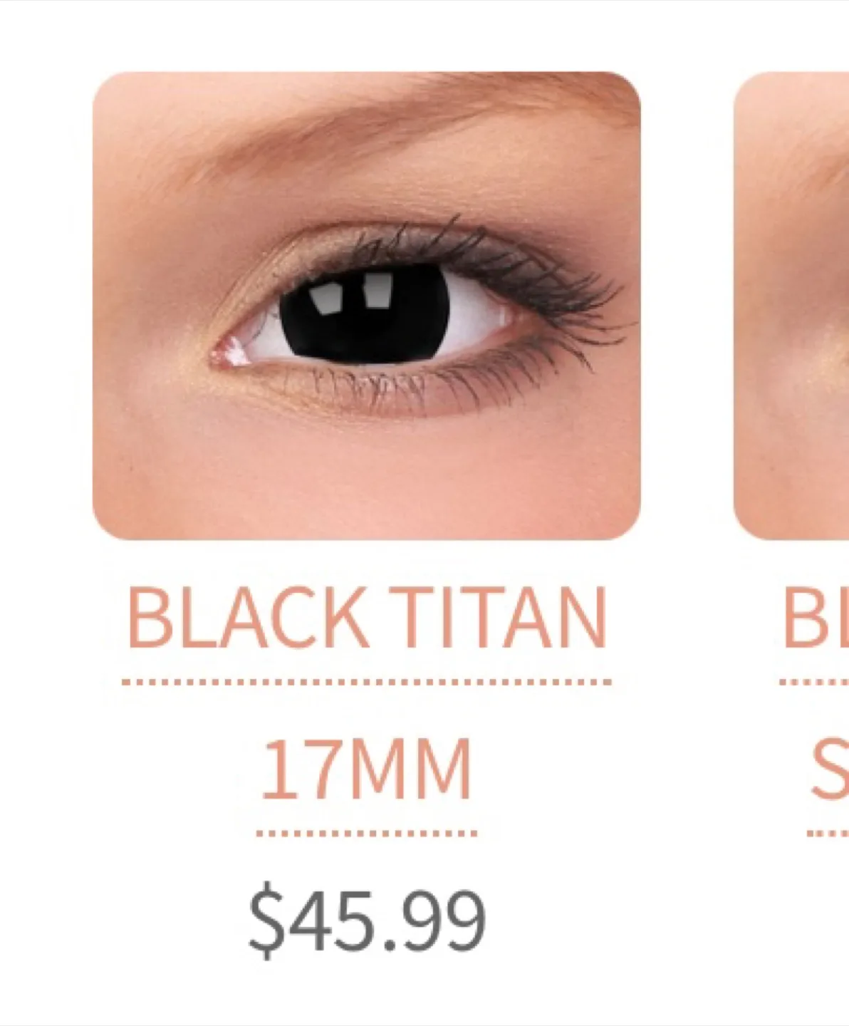 Black Contacts - 22mm ColourVue thumbnail