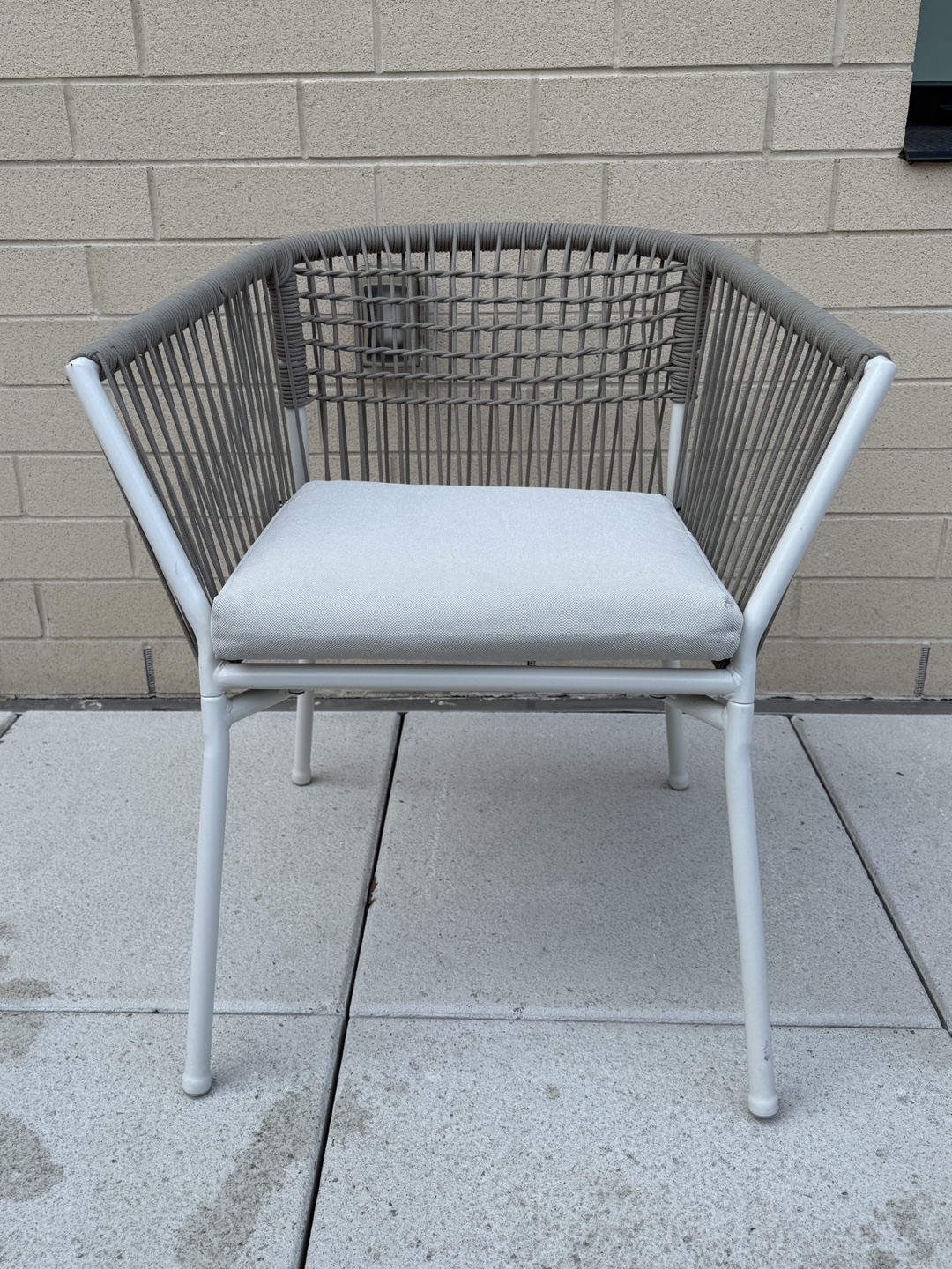 IKEA Outdoor Armchair - Rattan/White