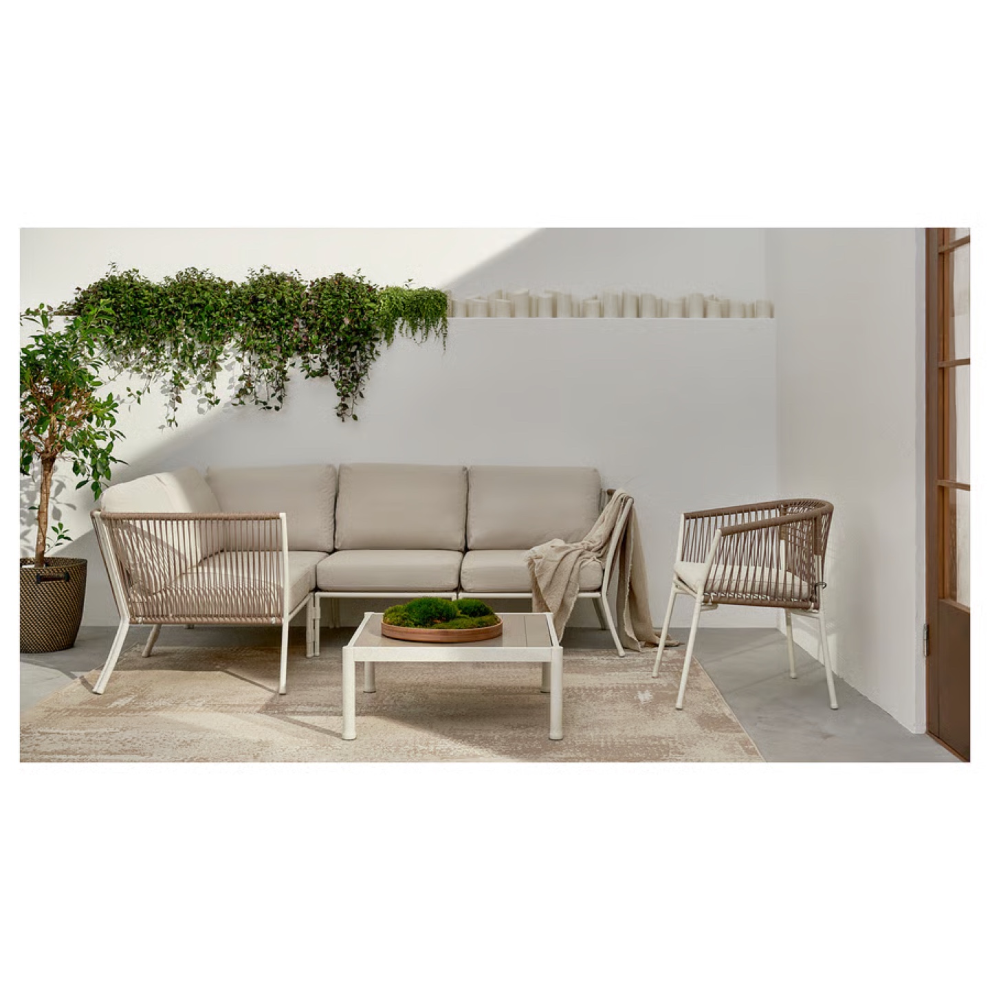 IKEA SEGERON Outdoor Coffee Table - Gray/White - photo 3