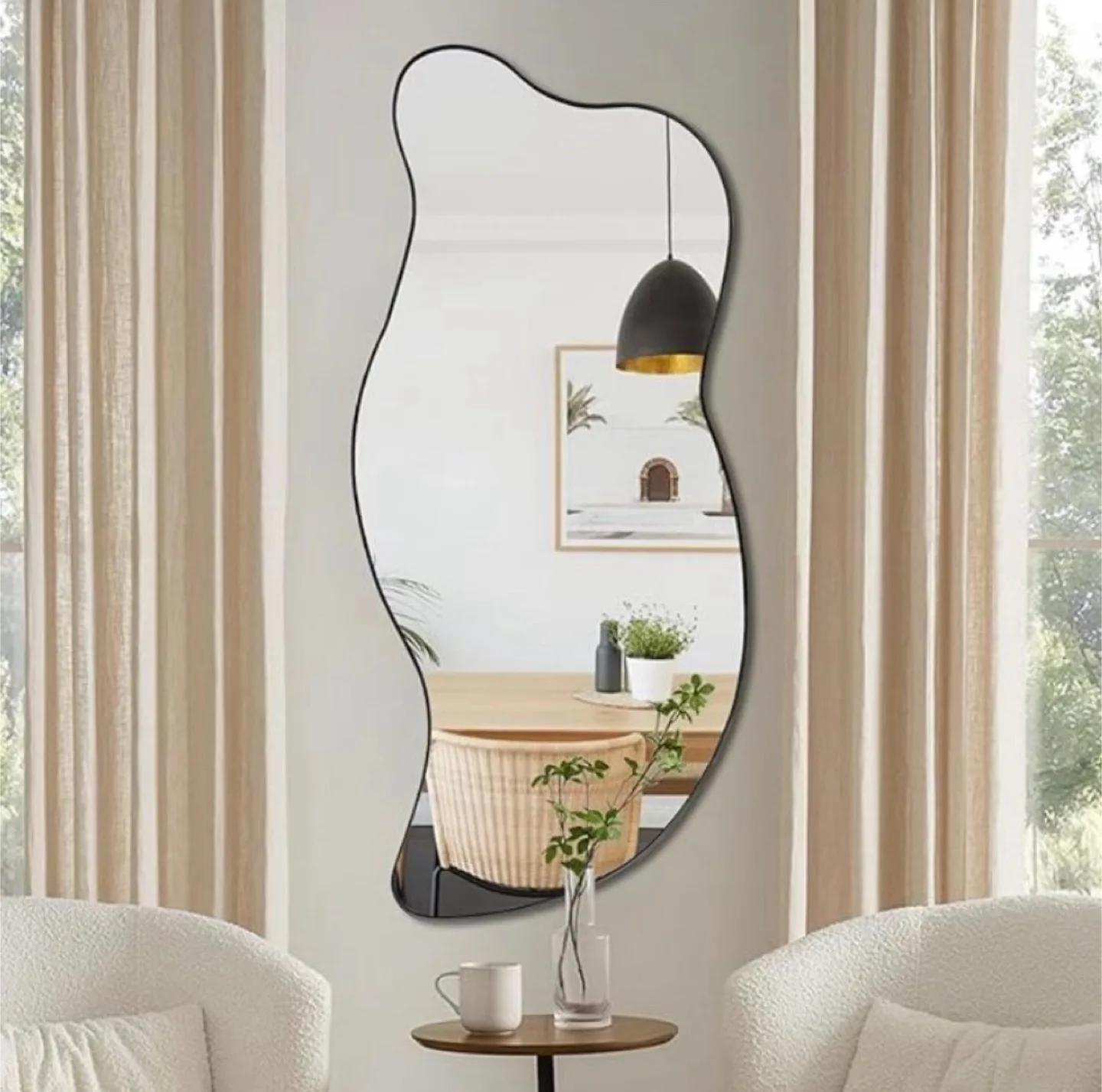 Irregular Wall Mirror - 47.2 x 21.2 in