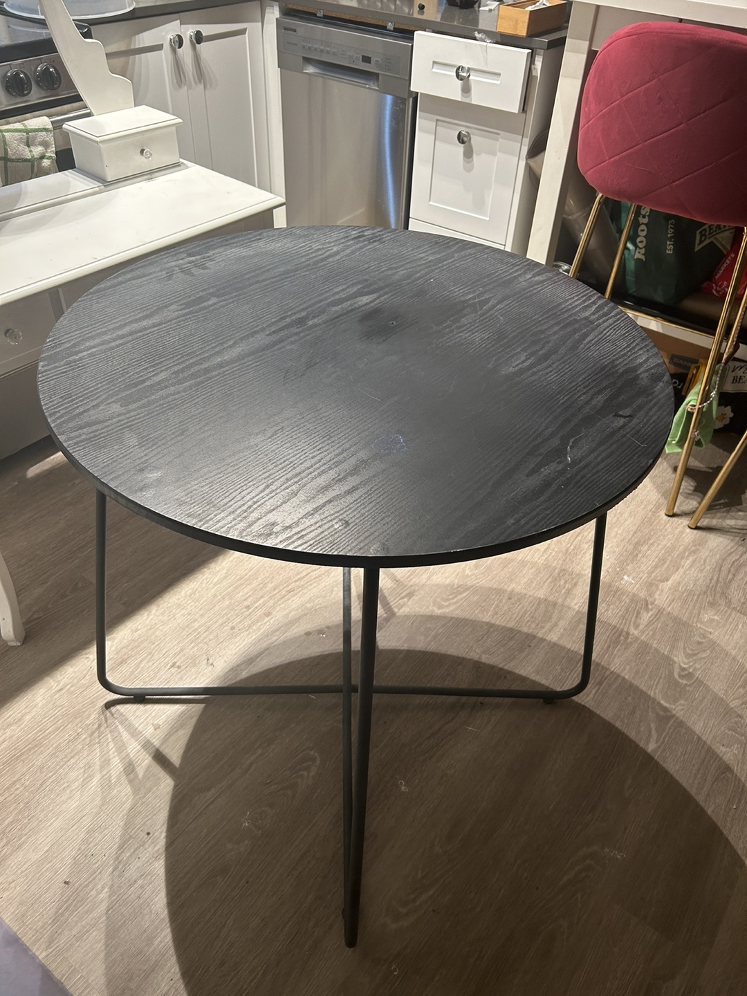 Round Black Table