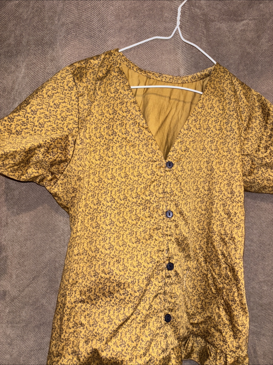 Yellow Floral Blouse - photo 2