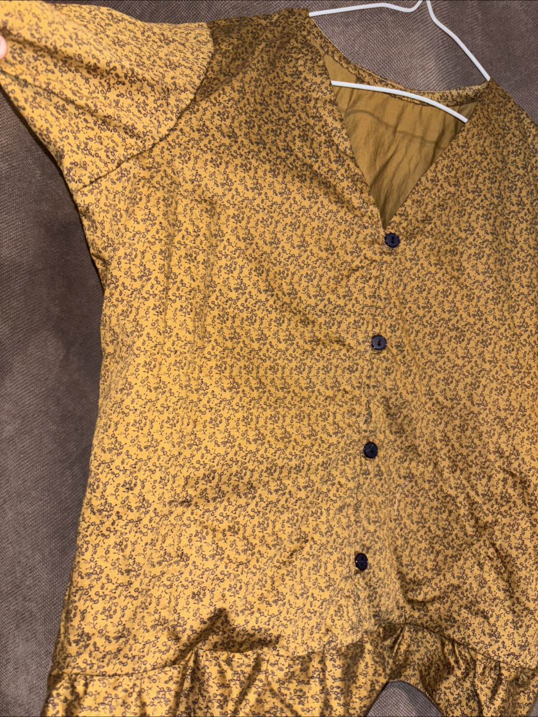 Yellow Floral Blouse