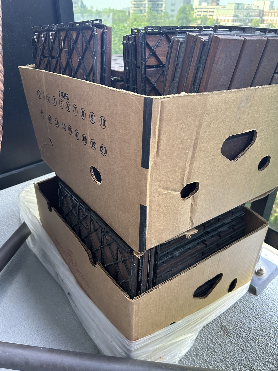 Interlocking Deck Tiles - Wood