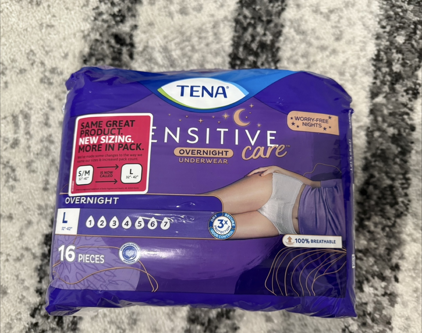 TENA Sensitive Care Overnight Underwear - photo 2