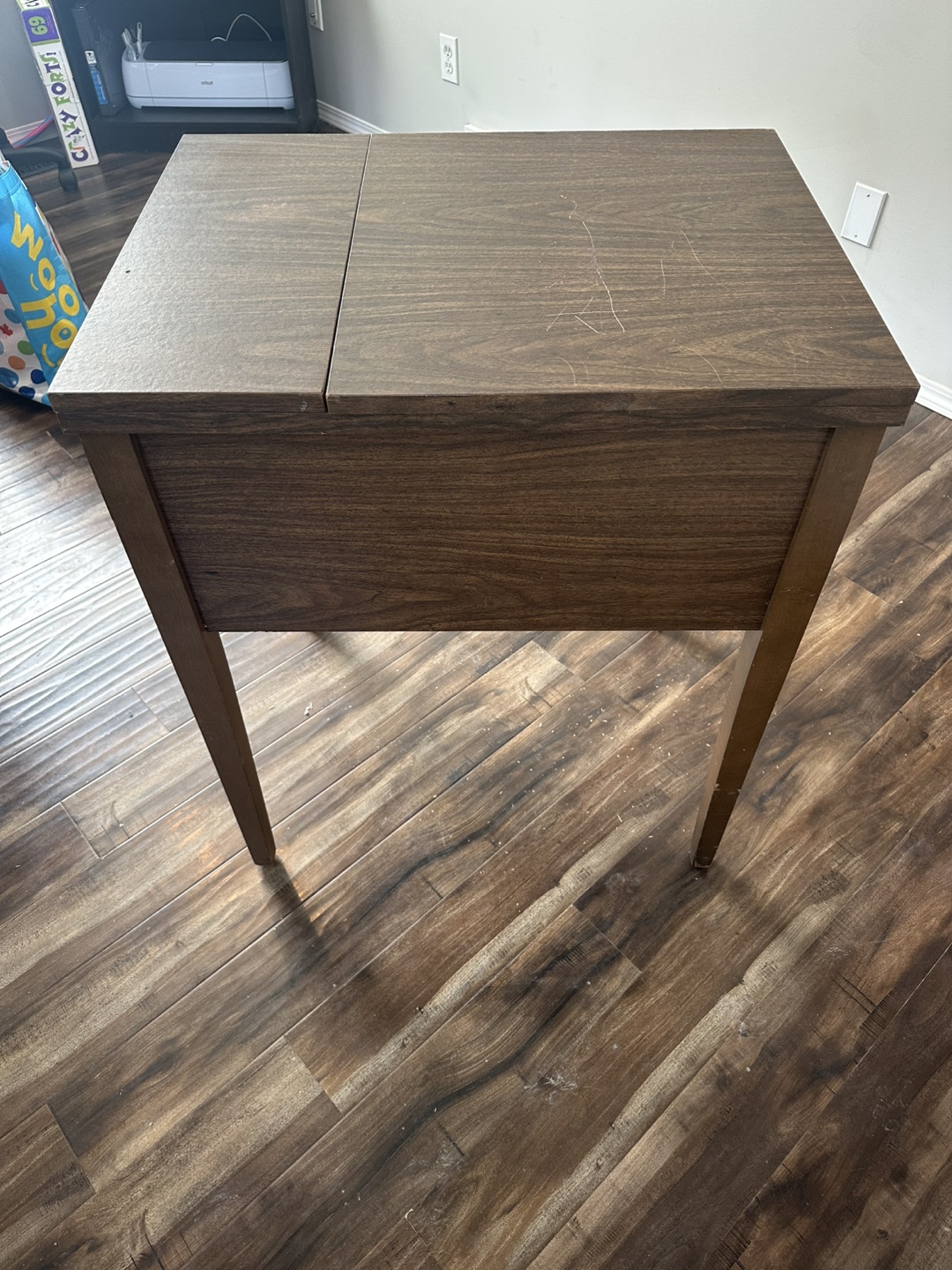 Vintage Sewing Table - Dark Wood - photo 4