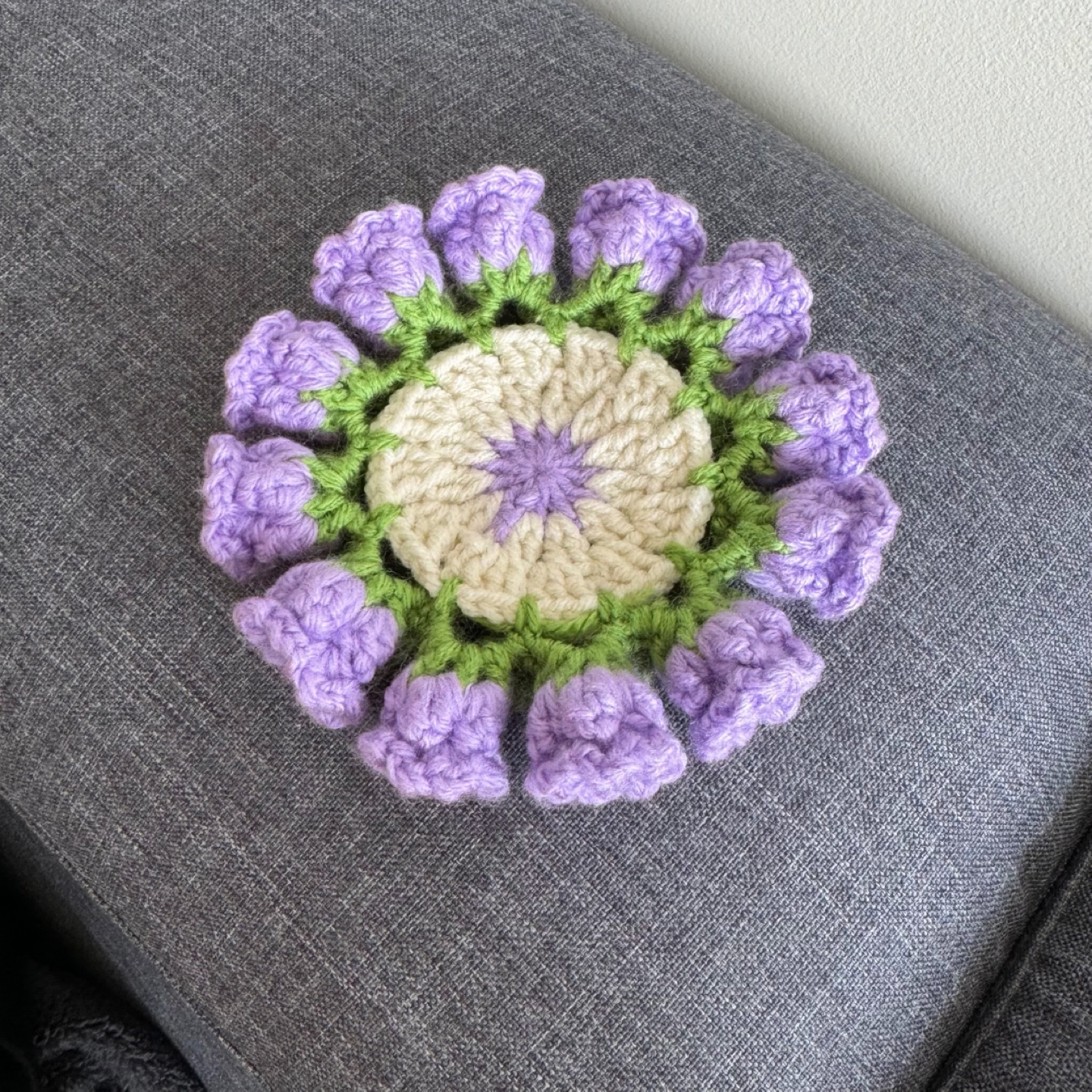 Handmade crochet cup coaster - photo 2
