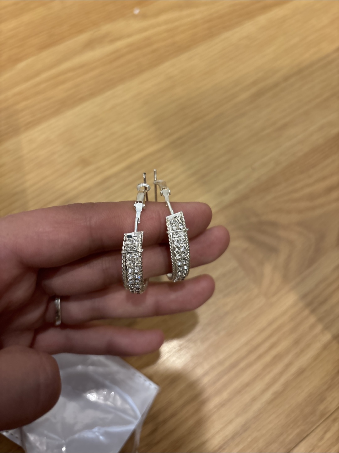 Silver Hoop Earrings - photo 2