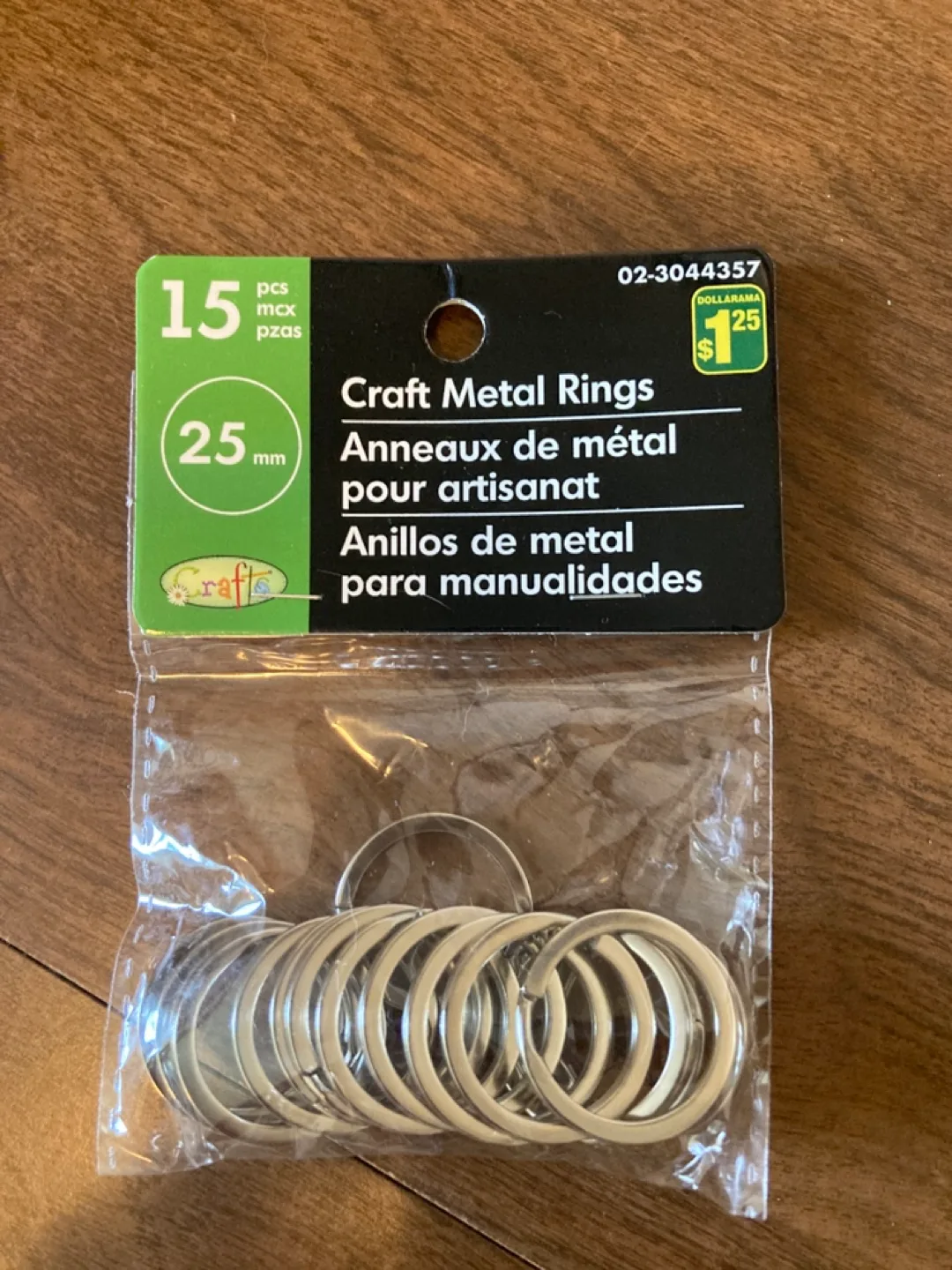 Craft Metal Rings - 15 pcs, 25mm thumbnail