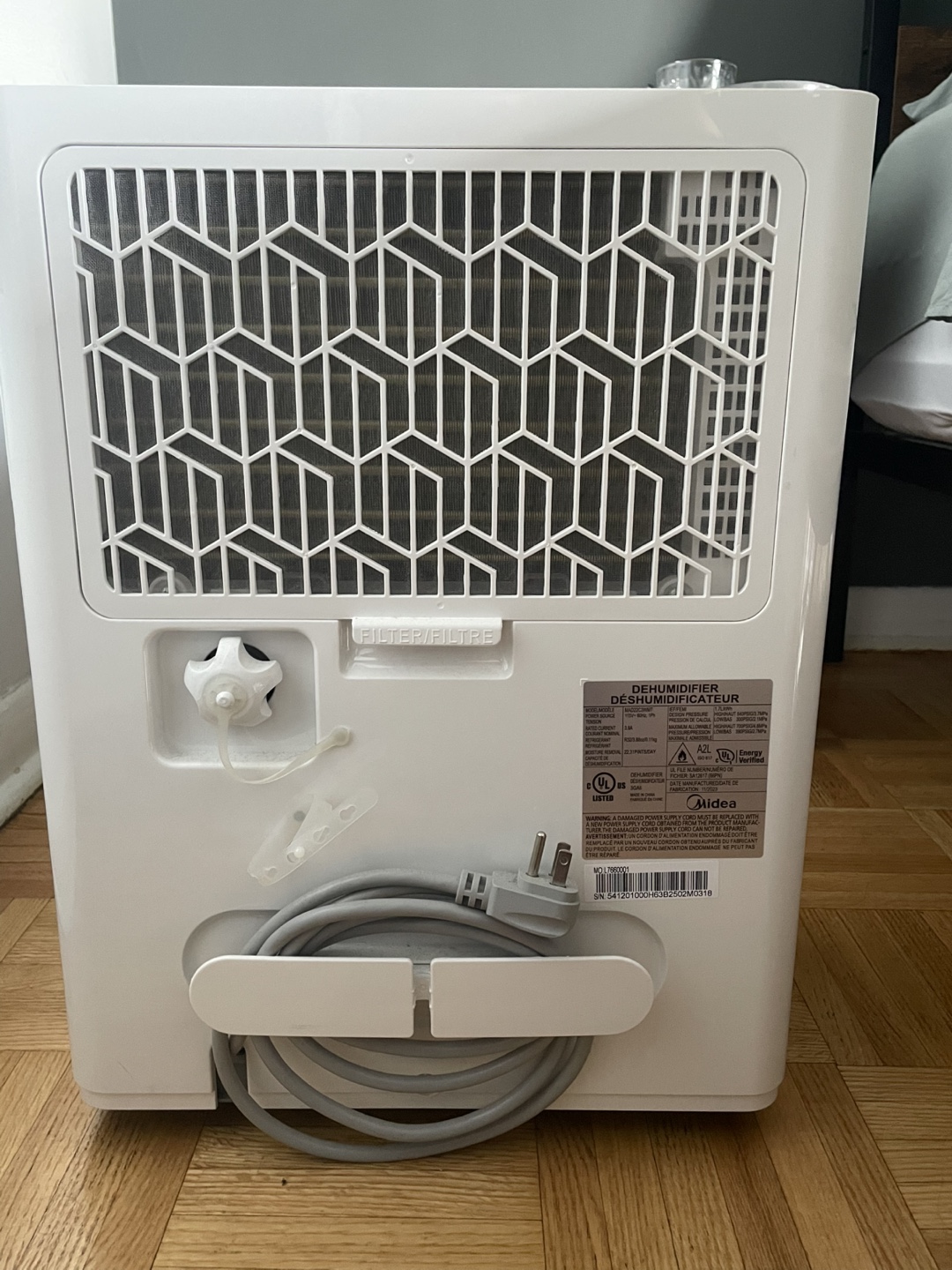 Midea Dehumidifier MAD22C3WMT - photo 3