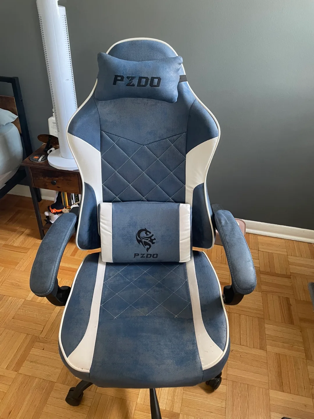 PZDO Gaming Chair - Blue and White