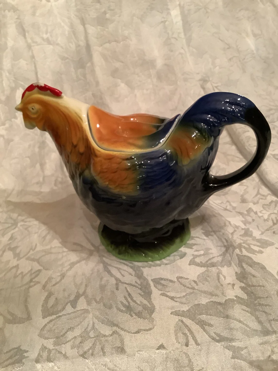 Vintage Tony Wood Rooster-Shaped Tea Pot image indicator(2)