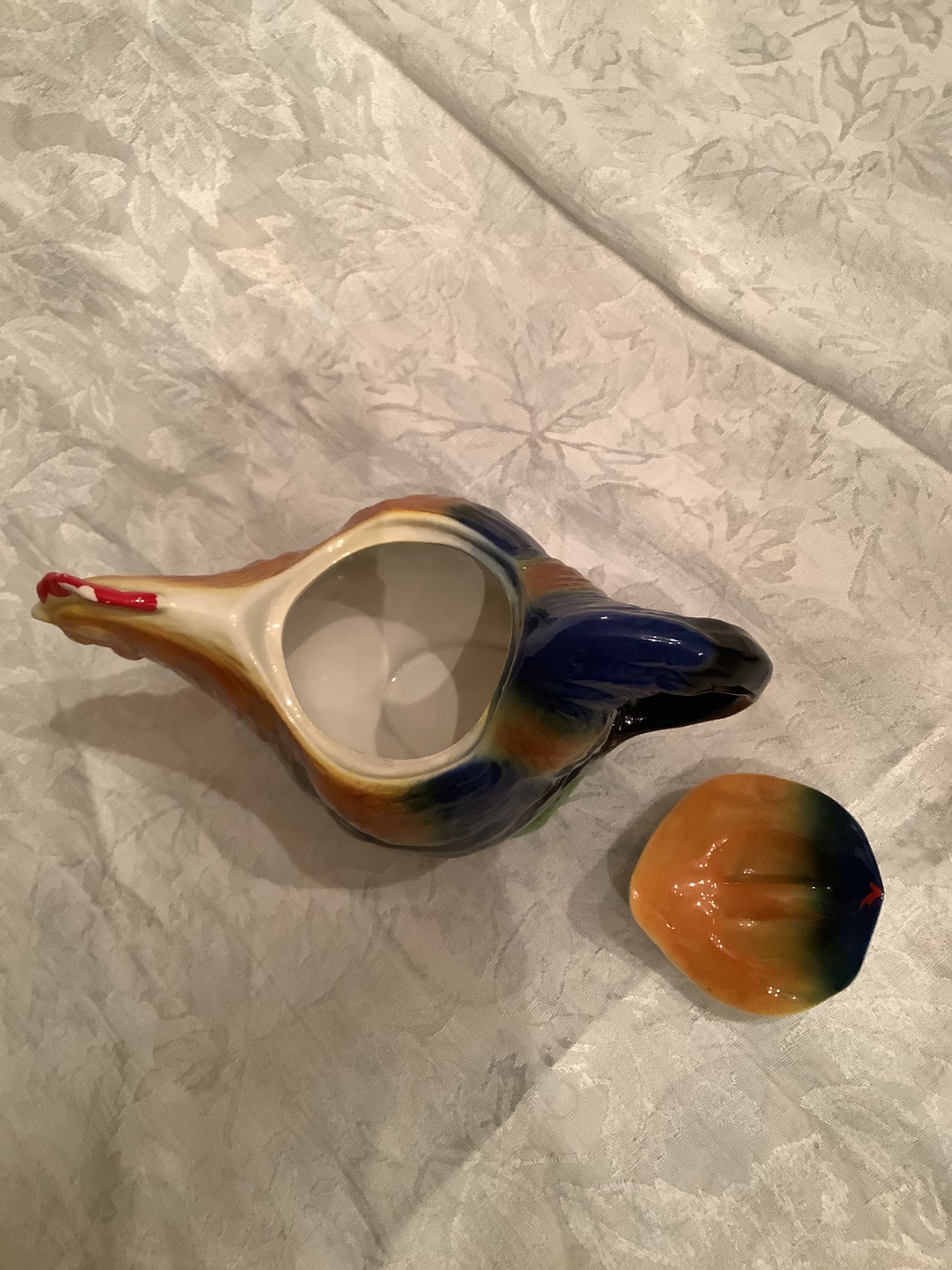 Vintage Tony Wood Rooster-Shaped Tea Pot - photo 3