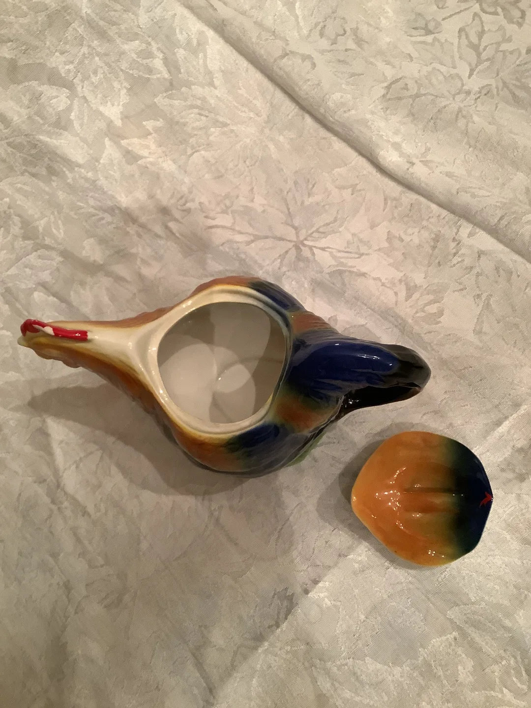 Vintage Tony Wood Rooster-Shaped Tea Pot image indicator(3)