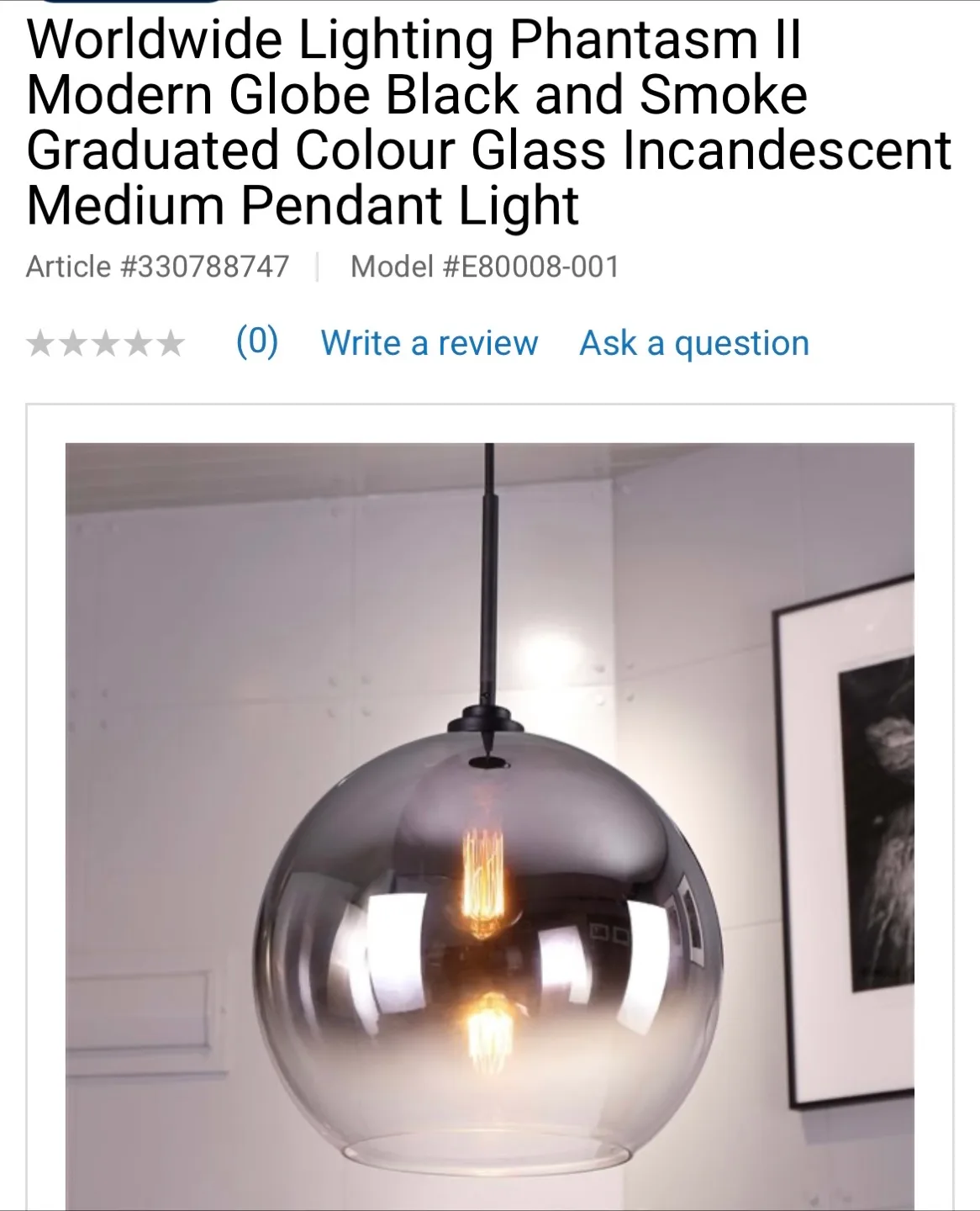 Worldwide Lighting Phantasm II Pendant Light image indicator(4)