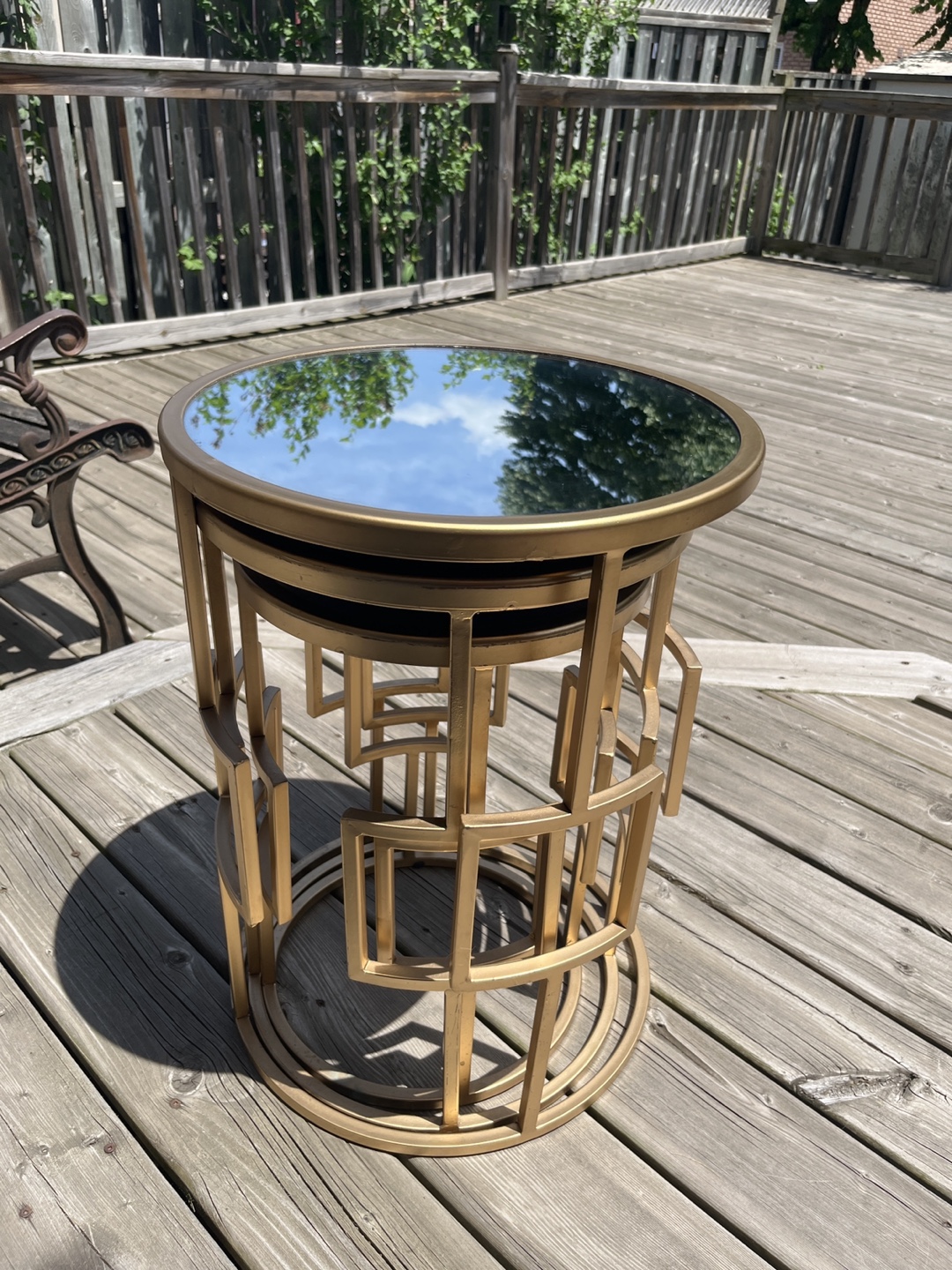 Gold Nesting Tables - Set of 3 - photo 2