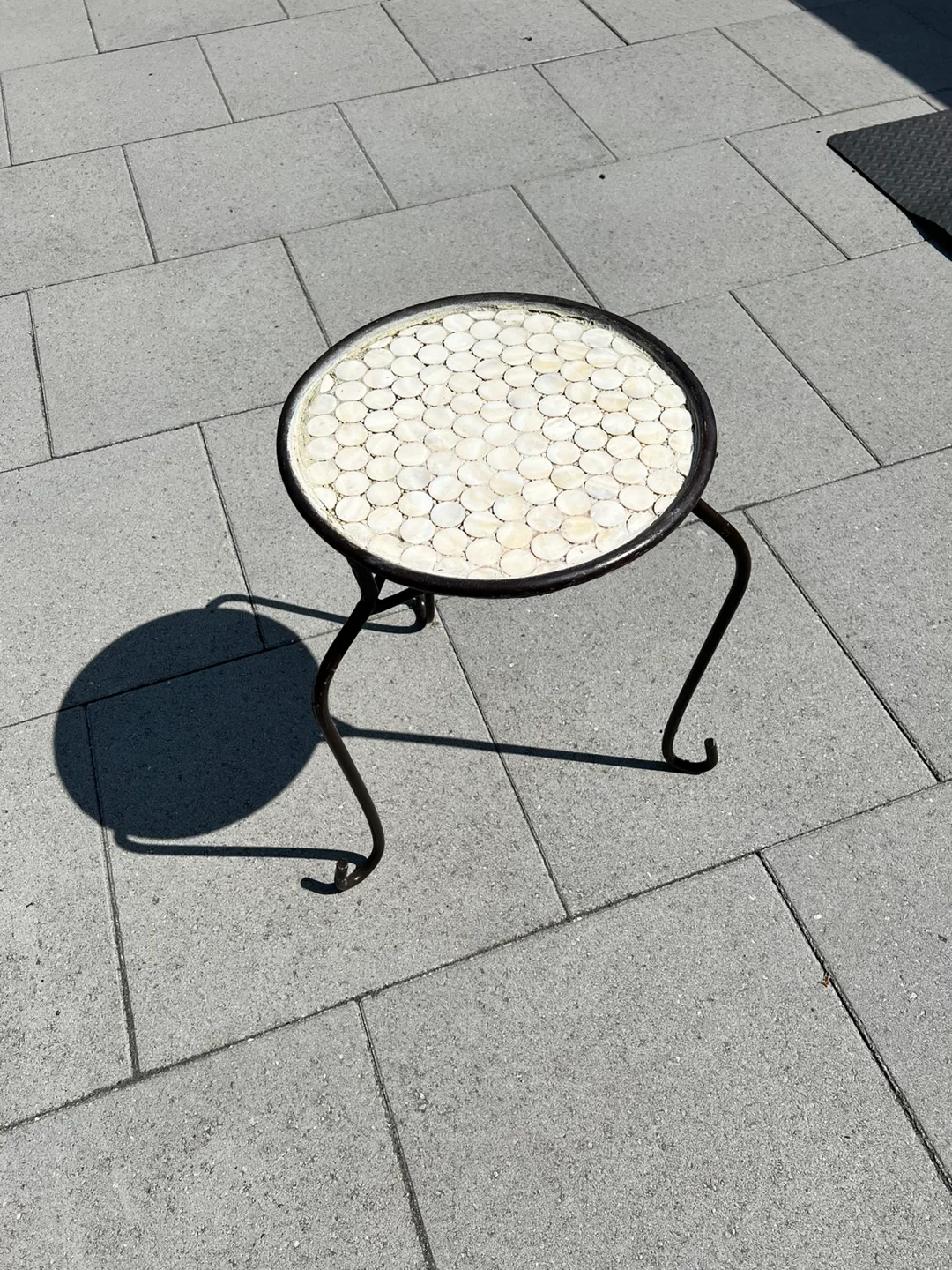 Mosaic Tile Top Side Table thumbnail