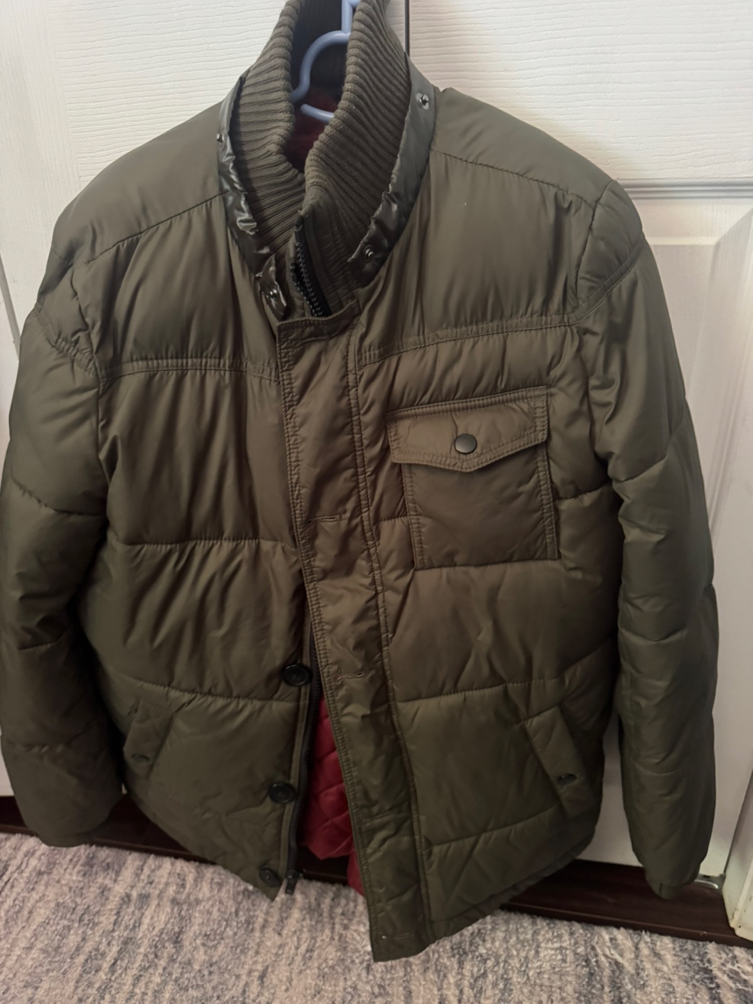 Olive Green Puffer Jacket