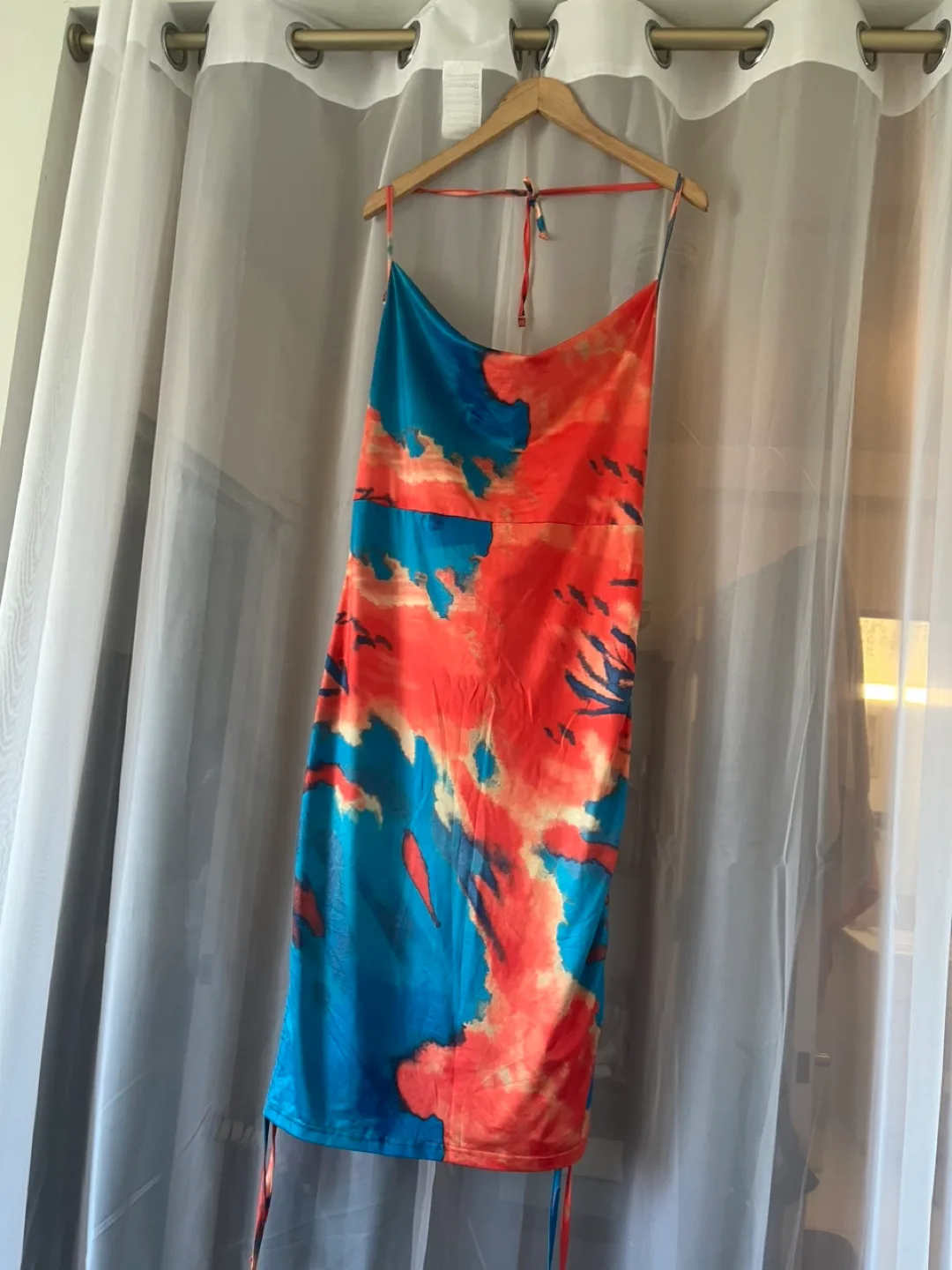 Tie-Dye Dress - Blue and Orange image indicator(2)
