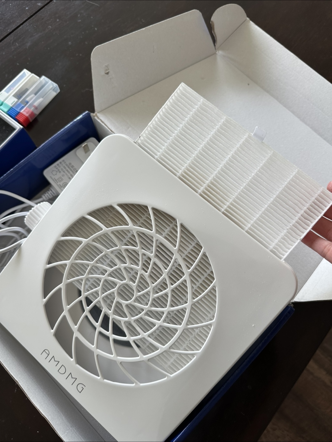 AMDGM Nail Dust Collector with Drill & Accessories - photo 3