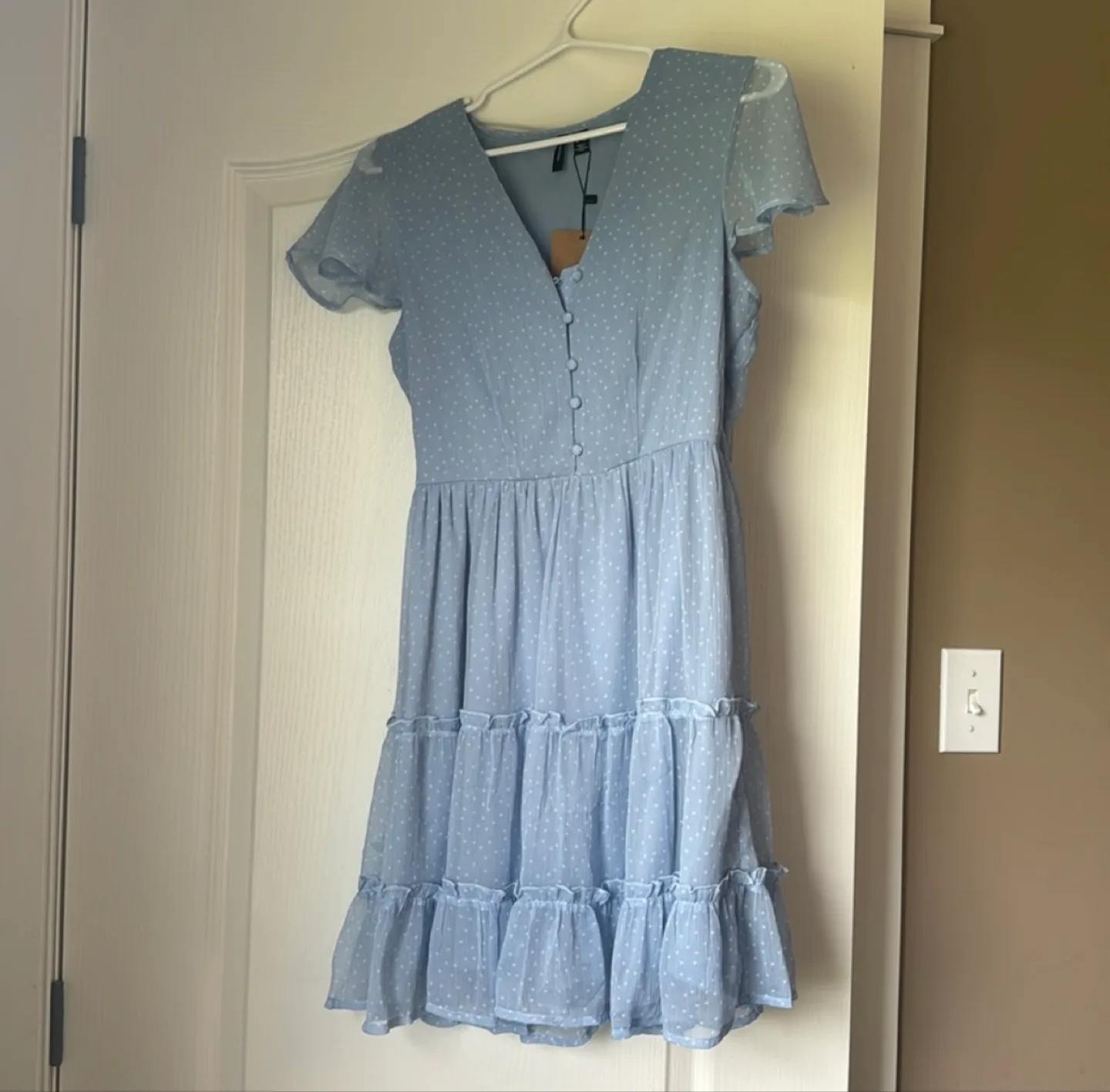 Vero Moda XS Short Dress - Placid Blue, New with Tags! thumbnail