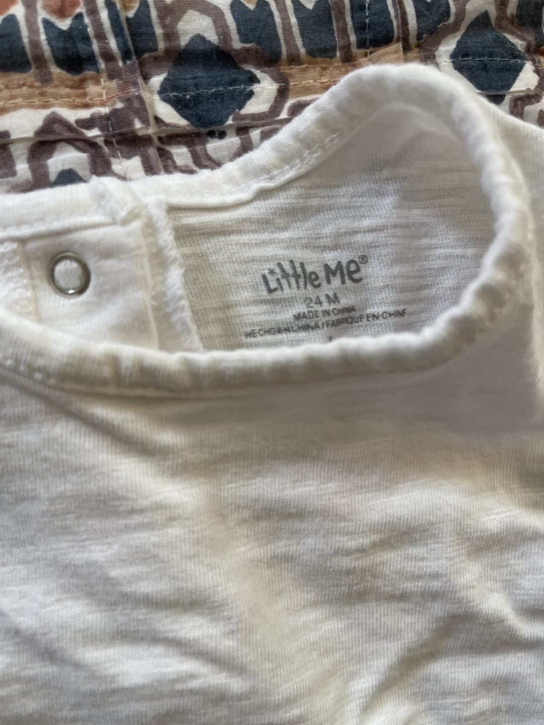 Little Me White T-Shirt - Size 24M