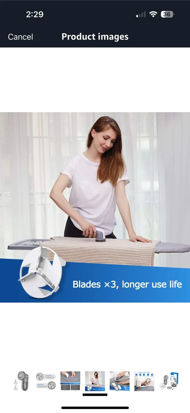 ‼️MOVING SALE‼️ Lint Remover Fabric Shaver image indicator(4)