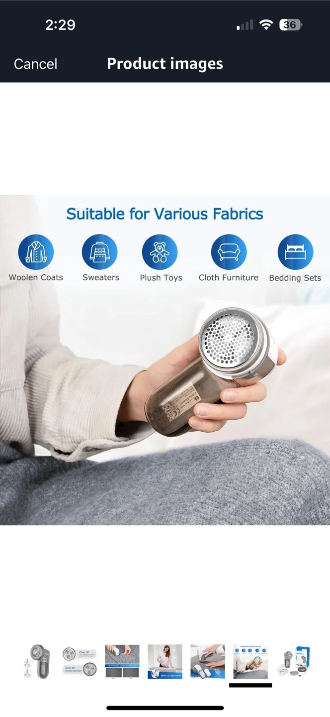 ‼️MOVING SALE‼️ Lint Remover Fabric Shaver image indicator(6)