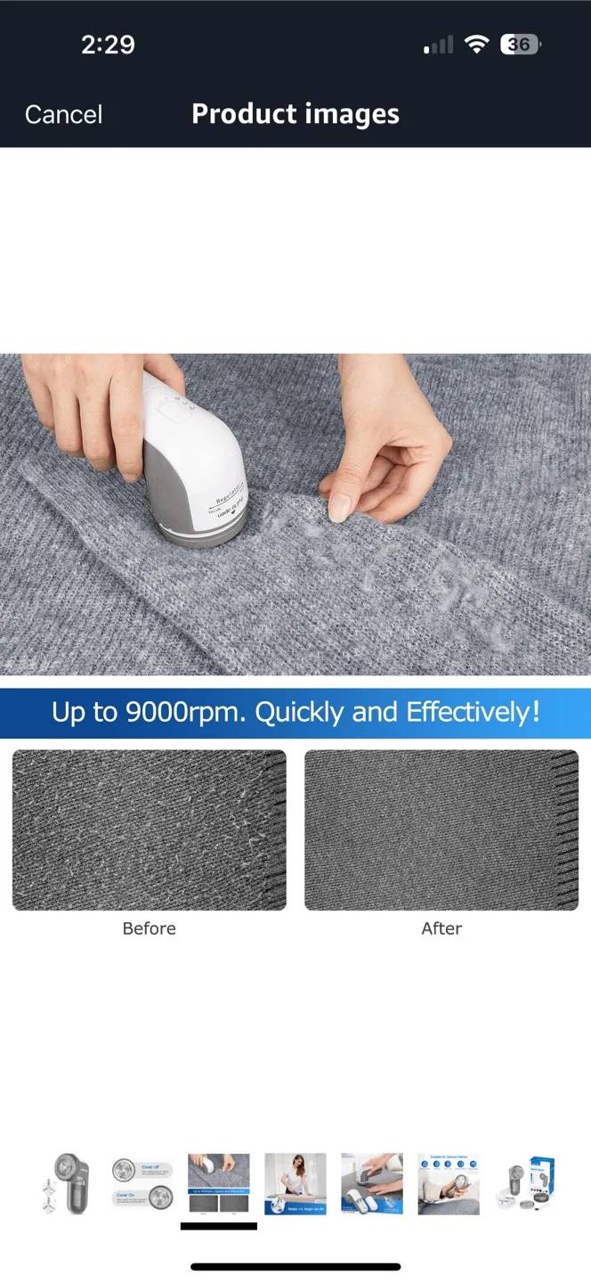 ‼️MOVING SALE‼️ Lint Remover Fabric Shaver image indicator(3)